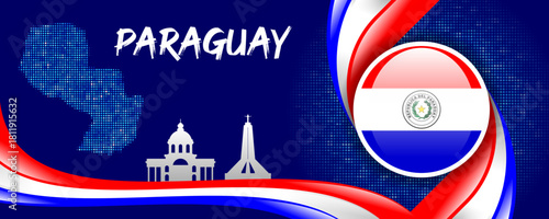 Paraguay National Flag and Country Symbol