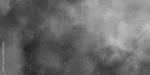 Cloud, fog, or smoke isolated on black background. abstract soft textured white and black background with gray speckles, smoke background and dense fog grunge smog texture art design. 