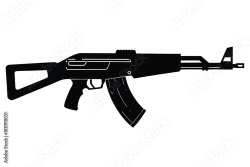 Ak 47 assault rifle silhouette