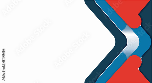 Abstract modern geometric border design template with copy space on white background