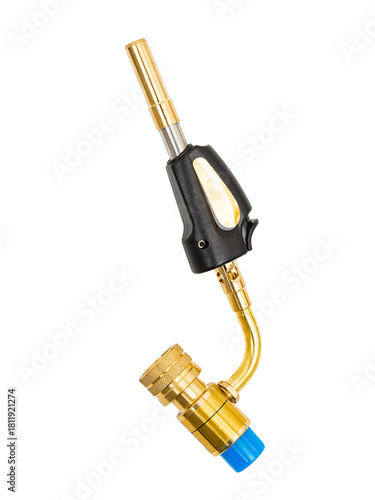 Gas burner on a white background.