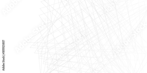 black and white background. abstract background with grey lines. geometric straight lines shapes on white background. modern technology concept diagonal lines design.	
