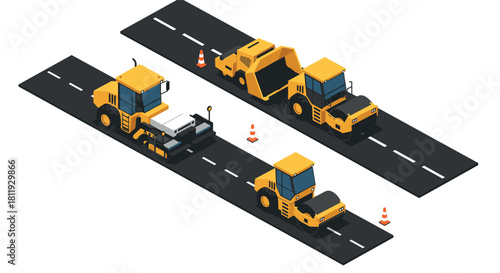 Isometric pottery studio with modern equipment and ceramic crafting tools