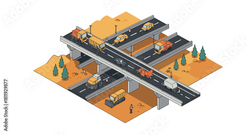 Isometric pottery craftsman creating clay vessels with traditional techniques