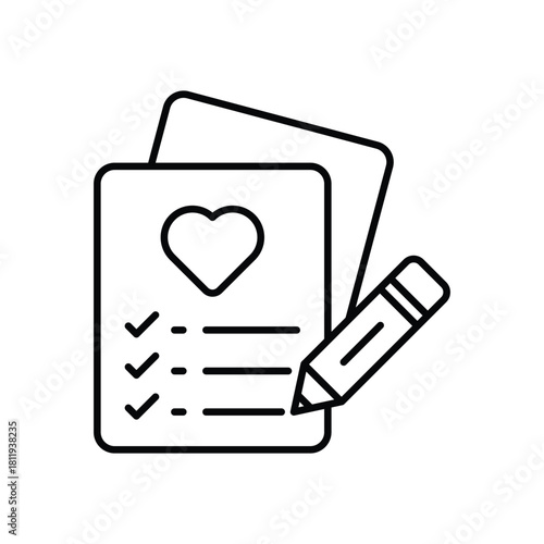 Wishlist  vector icon