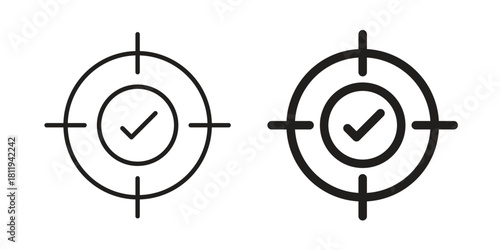 Accuracy icons set. Pixel Perfect scalable icons.
