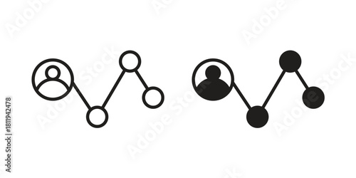 Affiliate marketing icons set. Pixel Perfect scalable icons.