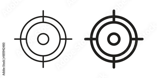 Aim icons set. Pixel Perfect scalable icons.