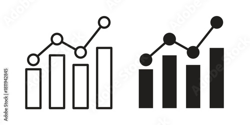 Analytic icons set. Pixel Perfect scalable icons.