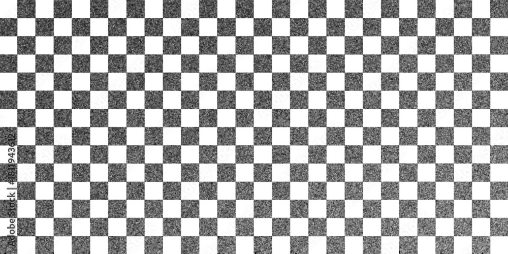 Fototapeta premium Black and white checkered pattern, Checkerboard seamless pattern