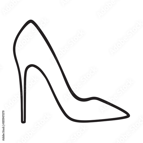 Stiletto Heels Icon Vector Silhouette