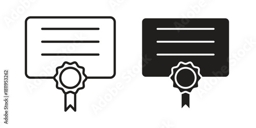 Diploma icons set. Pixel Perfect scalable icons.