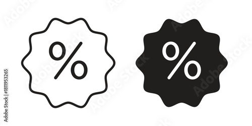 Discount icons set. Pixel Perfect scalable icons.