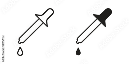 Dropper icons set. Pixel Perfect scalable icons.