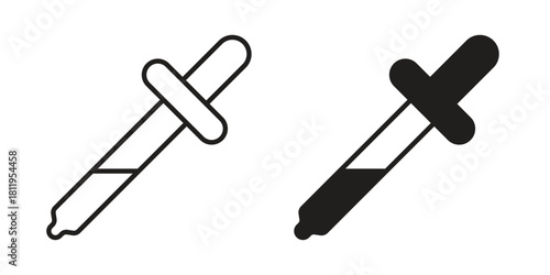 Dropper icons set. Pixel Perfect scalable icons.