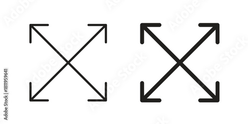 Fullscreen icons set. Pixel Perfect scalable icons.