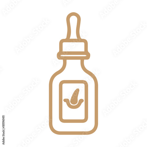 Hair serum bottle icon