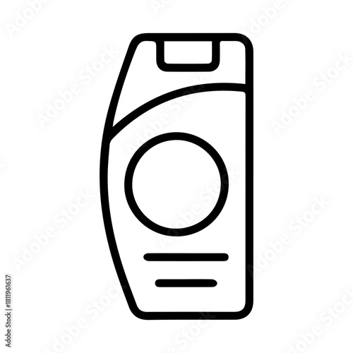 Cosmetic Bottle Line Icon