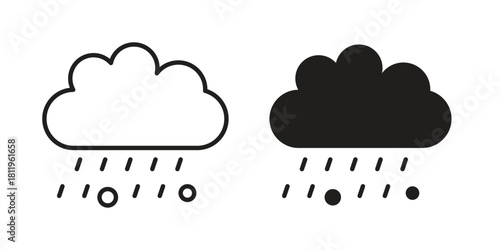Hail icons set. Pixel Perfect scalable icons.