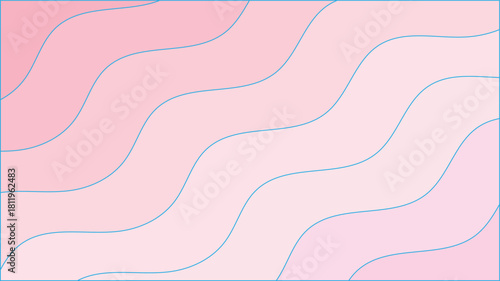 Soft Pink Waves Abstract Background