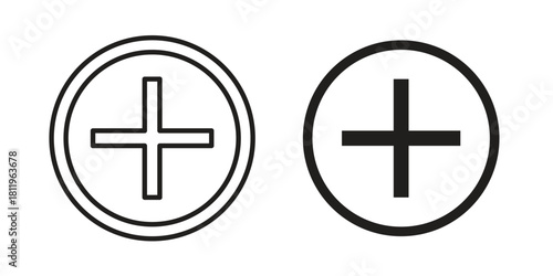 Hospital sign icons set. Pixel Perfect scalable icons.