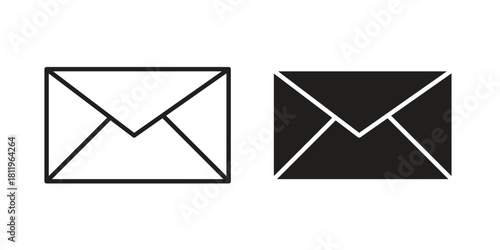 Inbox icons set. Pixel Perfect scalable icons.