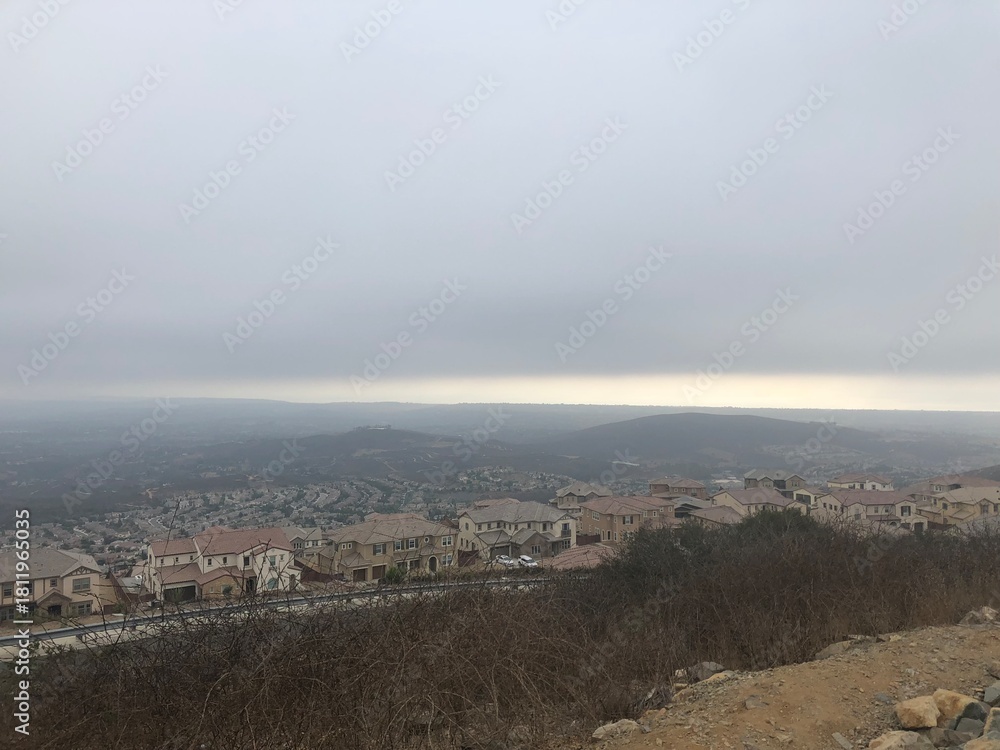 Obraz premium rainbow over the city