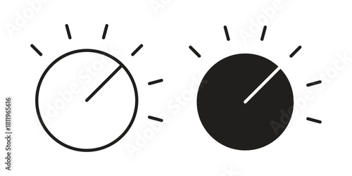 Knob icons set. Pixel Perfect scalable icons.