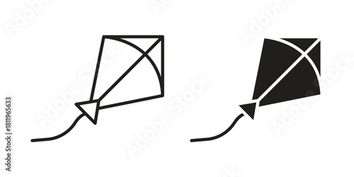 Kite icons set. Pixel Perfect scalable icons.