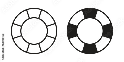 Life buoy icons set. Pixel Perfect scalable icons.