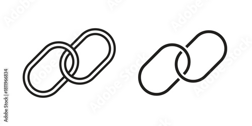 Link icons set. Pixel Perfect scalable icons.