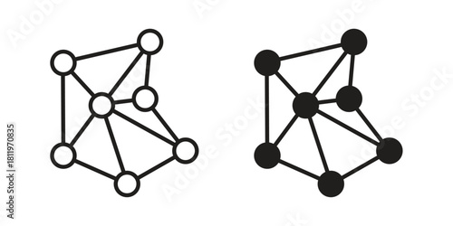 Network icons set. Pixel Perfect scalable icons.