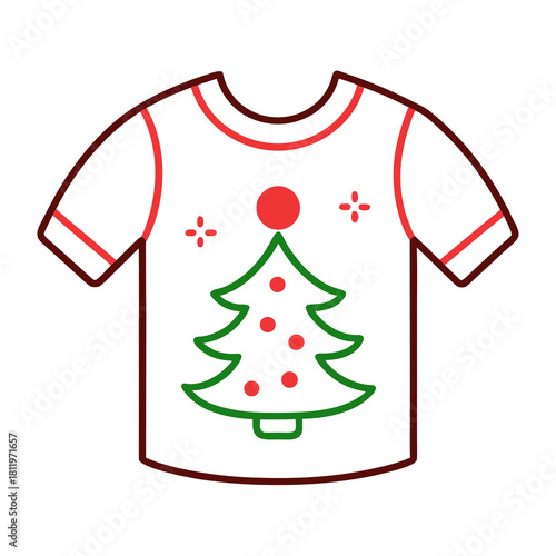 christmas tree with red ribbon