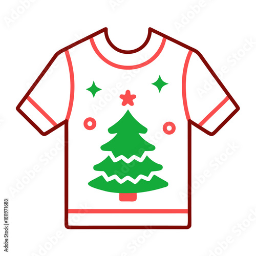 christmas tree with red ribbon