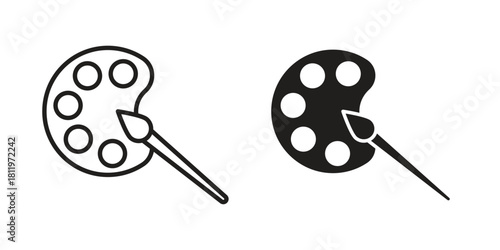 Paint icons set. Pixel Perfect scalable icons.