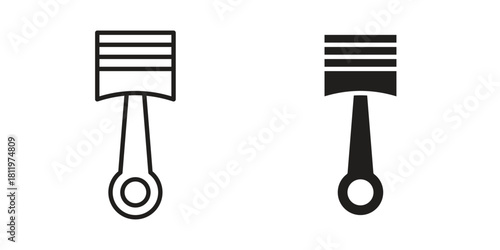 Piston icons set. Pixel Perfect scalable icons.