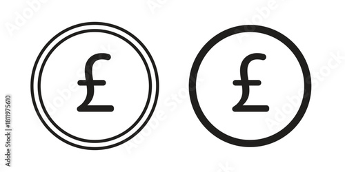 Pound icons set. Pixel Perfect scalable icons.