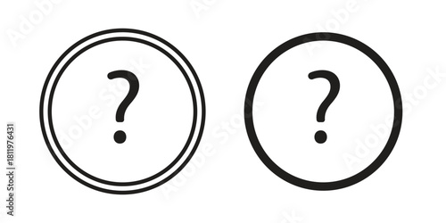 Question icons set. Pixel Perfect scalable icons.