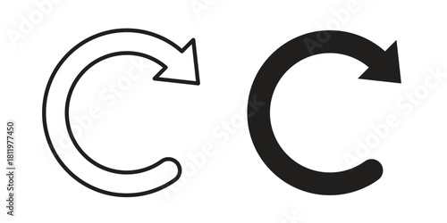 Reset icons set. Pixel Perfect scalable icons.