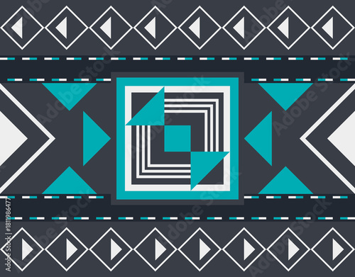 Native American Pattern, Carpet Rugs Design, Home Decoration Bohemian Minimalist Ethnic Fabric Print Wallpaper Furniture, Textile industry, etc.