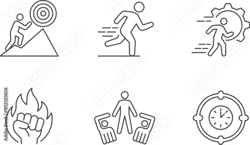 Business motivation and target isolated on