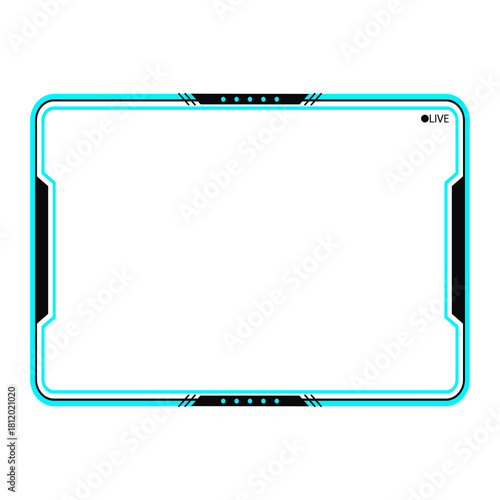 Abstract modern online gaming panel high resolution transparent png photo