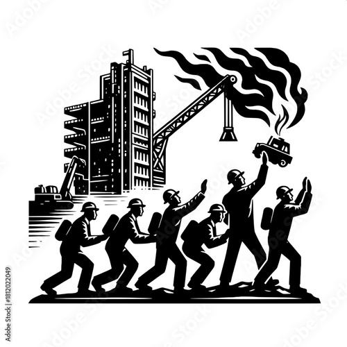 Safety Team in Emergency Drill