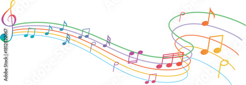 music wave theme vector