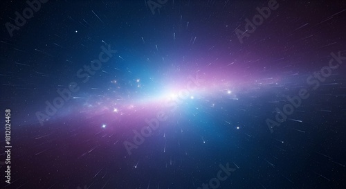 Cosmic burst streaks through ethereal space