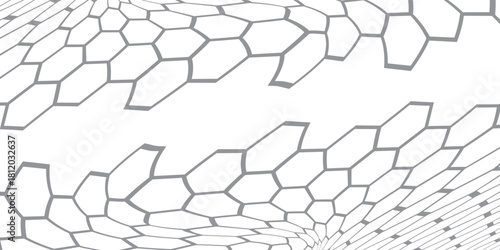 Hexagon pattern gray. Seamless background. modern eps 10.