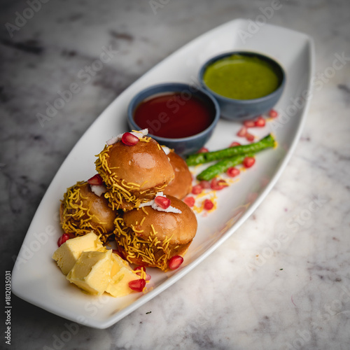Butter-loaded Gujarati dabeli, bursting with sweet, spicy, and tangy flavors—served fresh with authentic Gujarati street food charm