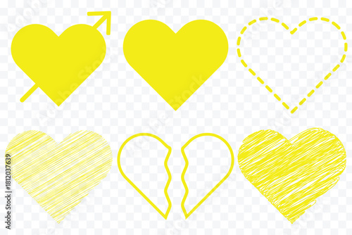 Red heart doodles set. Hand drawn hearts icon collection. Hand drawn heart icons set, love and romance doodles vector. hand drawn heart icon love collection. Doodle hearts Design for Valentines day