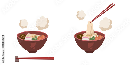 雑煮のイラストセット