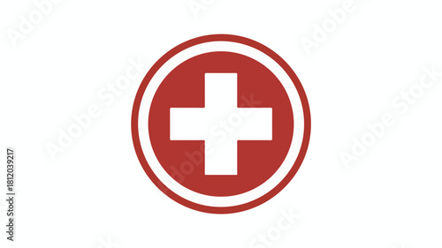 Plus and minus medical icon button design